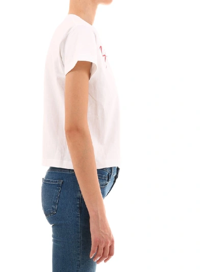 Shop Balenciaga Signature Logo T In White