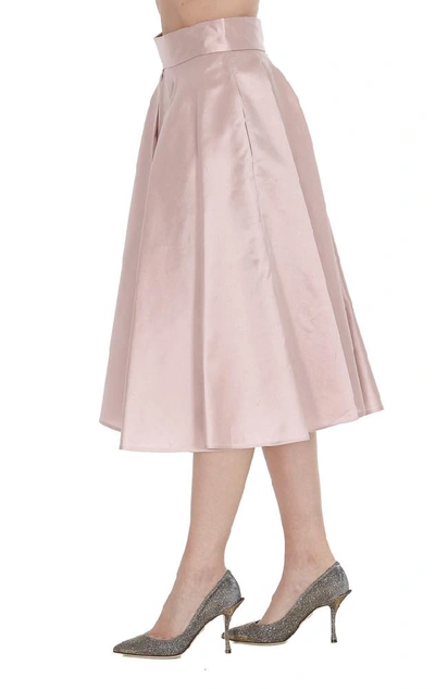Shop Dolce & Gabbana Flared Midi Skirt In Pink