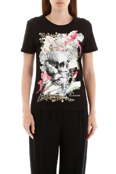 Shop Alexander Mcqueen Graphic Printed T In Black