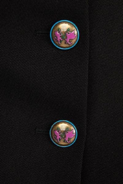 Shop Givenchy Button In Black