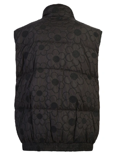 Shop Moncler Genius Moncler X Simone Rocha Floral Embroidered Gilet In Black