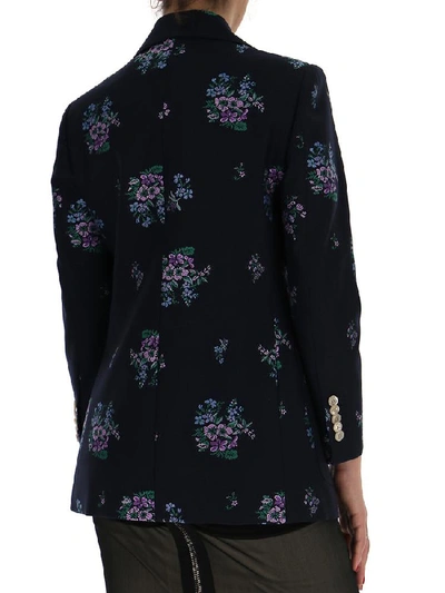 Shop Gucci Floral Fil Coupé Blazer In Multi