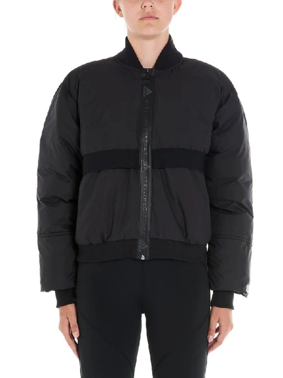 Shop Adidas By Stella Mccartney Padded Bomber Jacket In Black