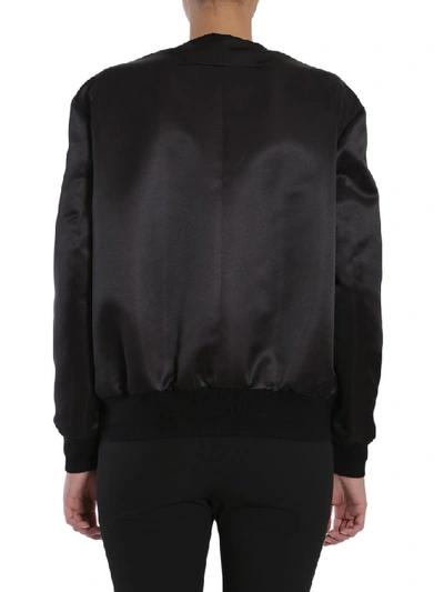 Shop Givenchy Madonna Zipped Bomber Jacket In Black