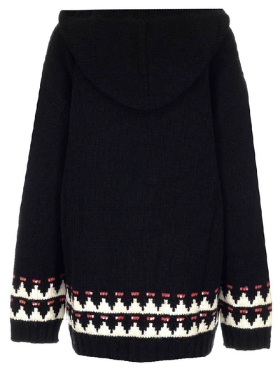 Shop Saint Laurent Sequin Embellished Cardigan In Black