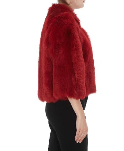 Shop Red Valentino Reversible Cropped Fur Jacket