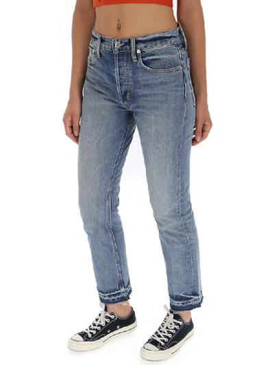 Shop Helmut Lang Straight Jeans In Blue