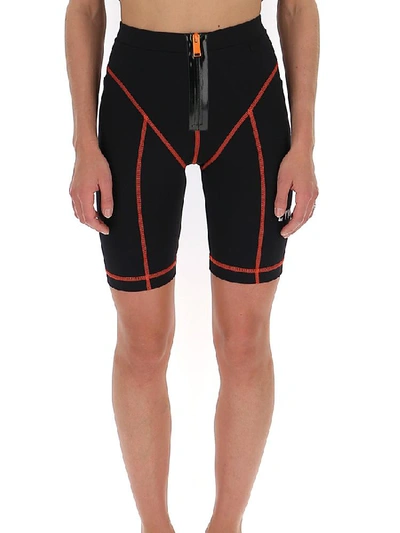 Shop Heron Preston Contrast Stripe Cycling Shorts In Multi
