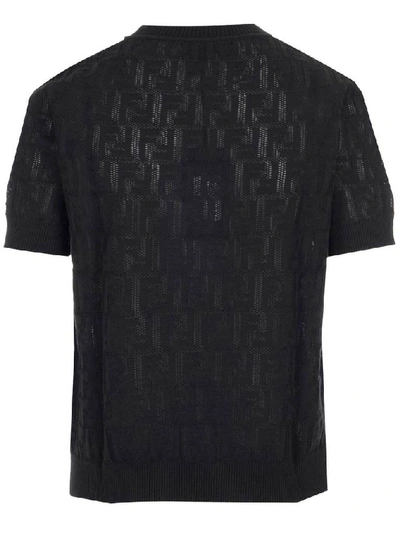 Shop Fendi Monogram T In Black