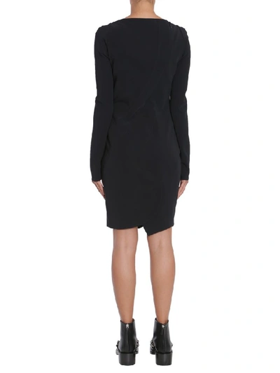 Shop Givenchy Asymmetric Hem Dress In Black