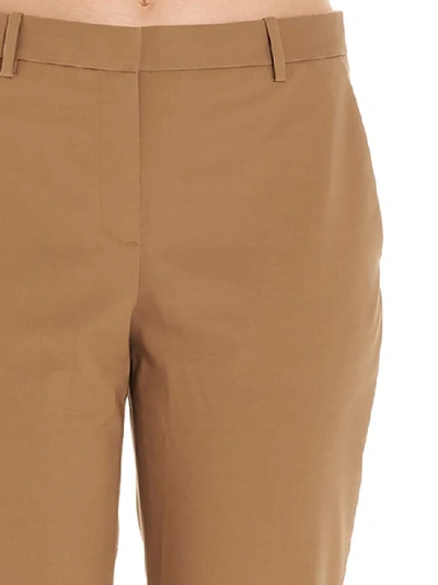 Shop Theory Tailored Slim Trousers In Beige