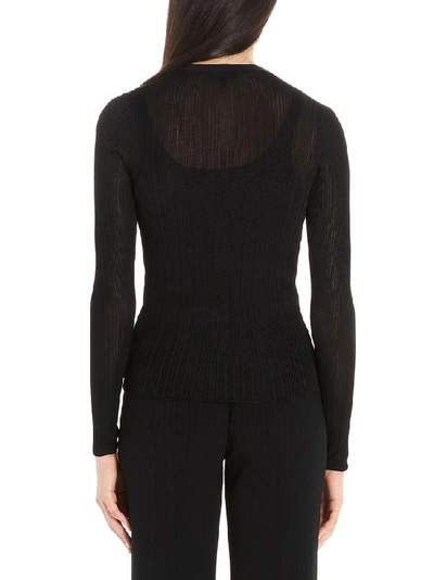 Shop Theory Ribbed Slim Fit Cardigan In Black