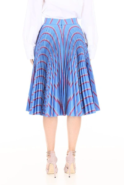 Shop Calvin Klein 205w39nyc Printed Pleated Skirt In Multi