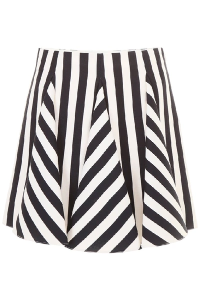 Shop Valentino Striped Mini Skirt In Multi