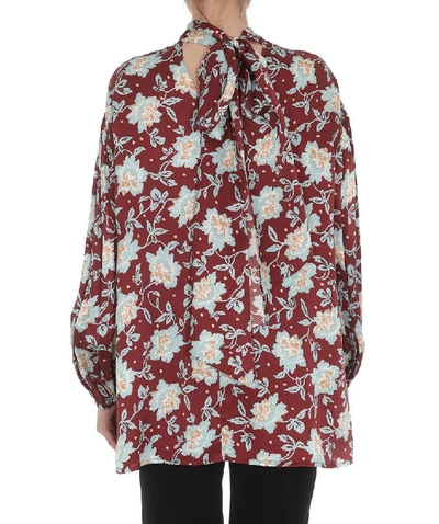 Shop Chloé Flower Print Blouse In Multi