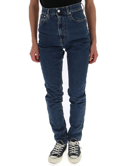 Shop Helmut Lang Slim Fit Jeans In Blue