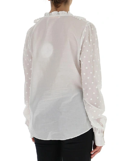 Shop See By Chloé Ruffled Neckline Blouse In White