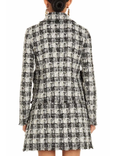 Shop Dolce & Gabbana Button Embellished Tweed Jacket In Multi