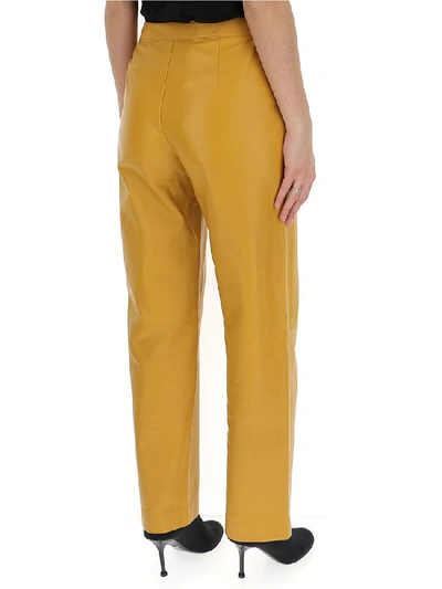 Shop Theory High Waisted Straight In Yellow