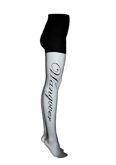 Shop Alexander Wang Wangover Tights In Black