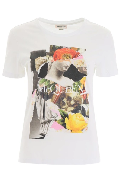 Shop Alexander Mcqueen Graphic Printed T In White