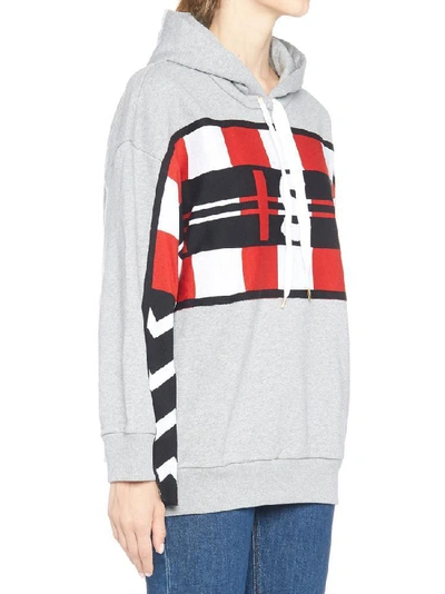 Shop Stella Mccartney Printed Hoodie In Grey