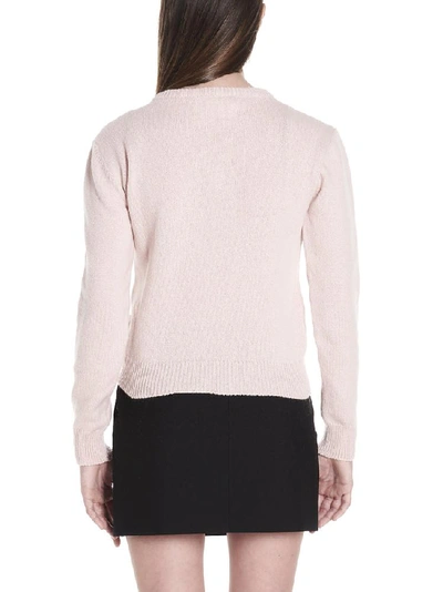 Shop Alberta Ferretti Help Me Knit Sweater In Pink