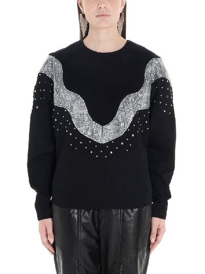 Shop Isabel Marant Embellished Sweater In Black