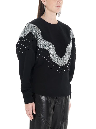 Shop Isabel Marant Embellished Sweater In Black