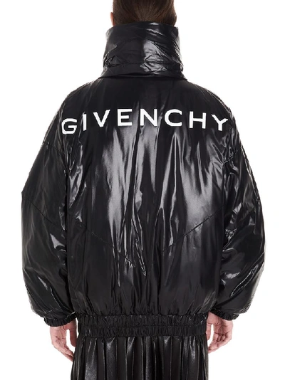Shop Givenchy Padded Logo Jacket In Black
