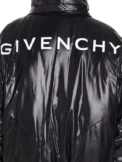 Shop Givenchy Padded Logo Jacket In Black