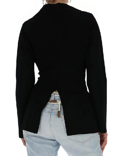 Shop Stella Mccartney Buckle Blazer In Black