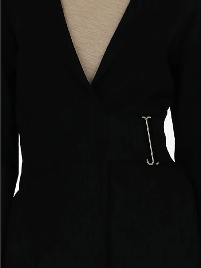 Shop Stella Mccartney Buckle Blazer In Black
