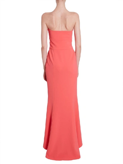 Shop Boutique Moschino Strapless Bow Detail Maxi Dress In Red