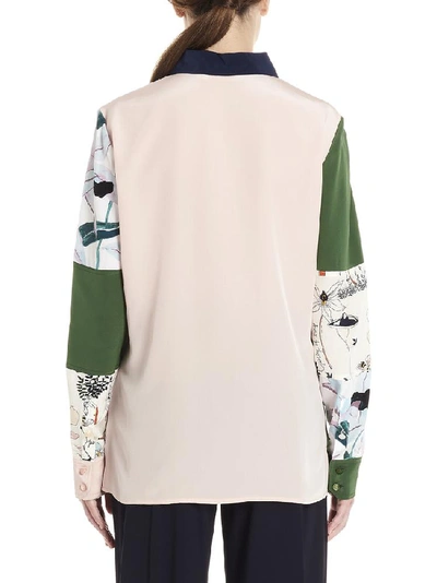 Shop Tory Burch Colour Block Patchwork Shirt In Multi