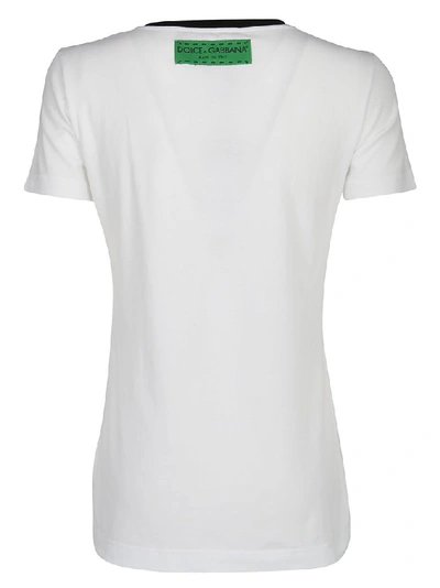 Shop Dolce & Gabbana Typography Print T In White