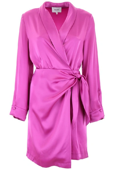 Shop Nanushka Siwa Wrap Dress In Pink