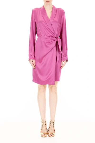 Shop Nanushka Siwa Wrap Dress In Pink