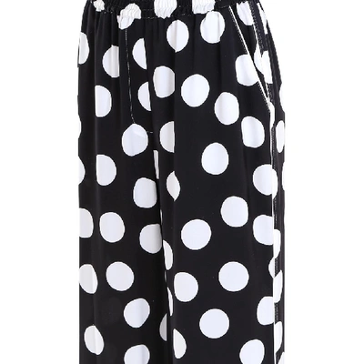 Shop Dolce & Gabbana Polka Dot Palazzo Pants In Multi