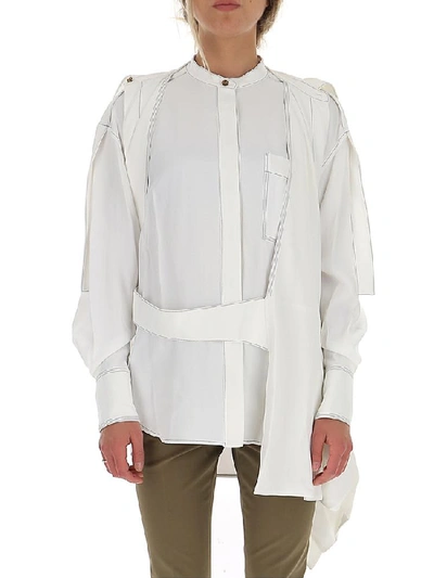 Shop Proenza Schouler Belted Shirt In White
