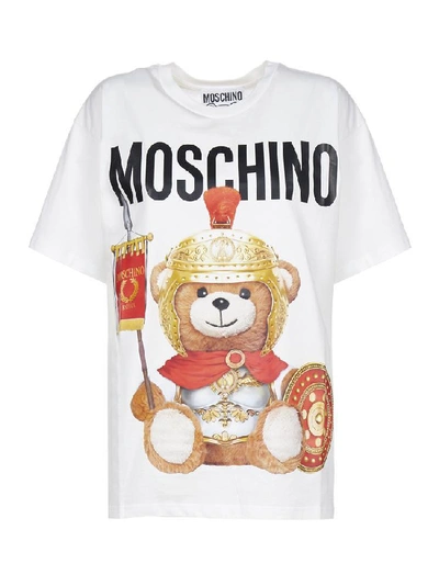 Shop Moschino Teddy T In White