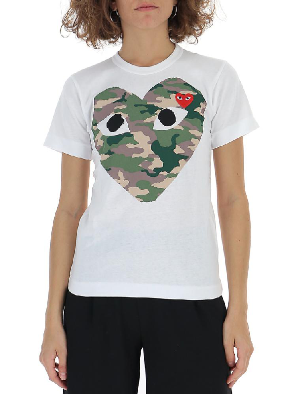 comme des garcons camo t shirt
