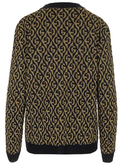 Shop Gucci Monogram Jacquard Cardigan In Multi