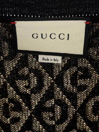 Shop Gucci Monogram Jacquard Cardigan In Multi