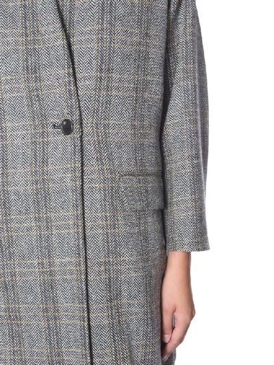 Shop Isabel Marant Étoile Henlo Coat In Grey