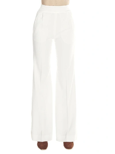 Shop Alberta Ferretti Wide Leg Pants In White