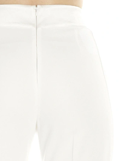 Shop Alberta Ferretti Wide Leg Pants In White