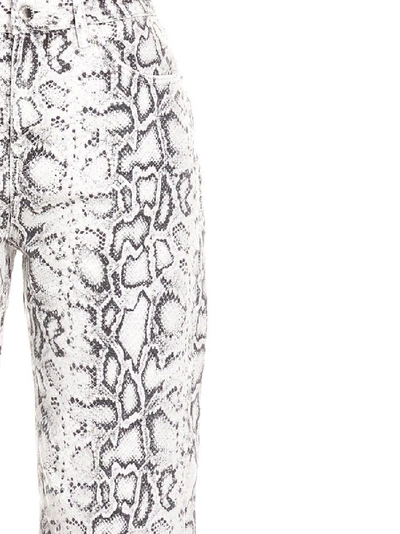 Shop Alexander Wang Patterned Cropped Jeans In Multi