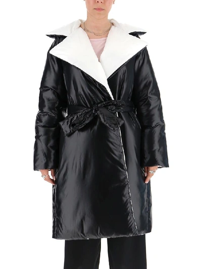 Shop Givenchy Belted Padded Trench Coat In Multi