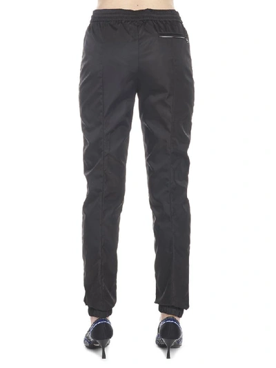 Shop Prada Logo Sweatpants In Black